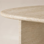 Organic White Travertine Coffee Table