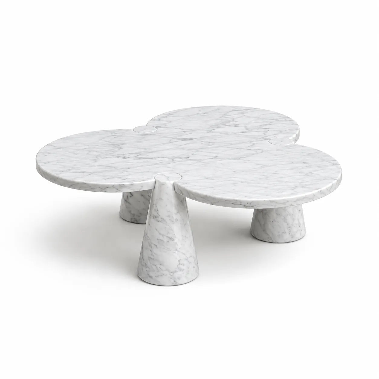 Carrara Marble Clover Coffee Table