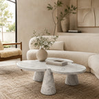 Carrara Marble Clover Coffee Table