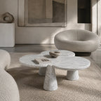 Carrara Marble Clover Coffee Table