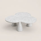 Carrara Marble Clover Coffee Table