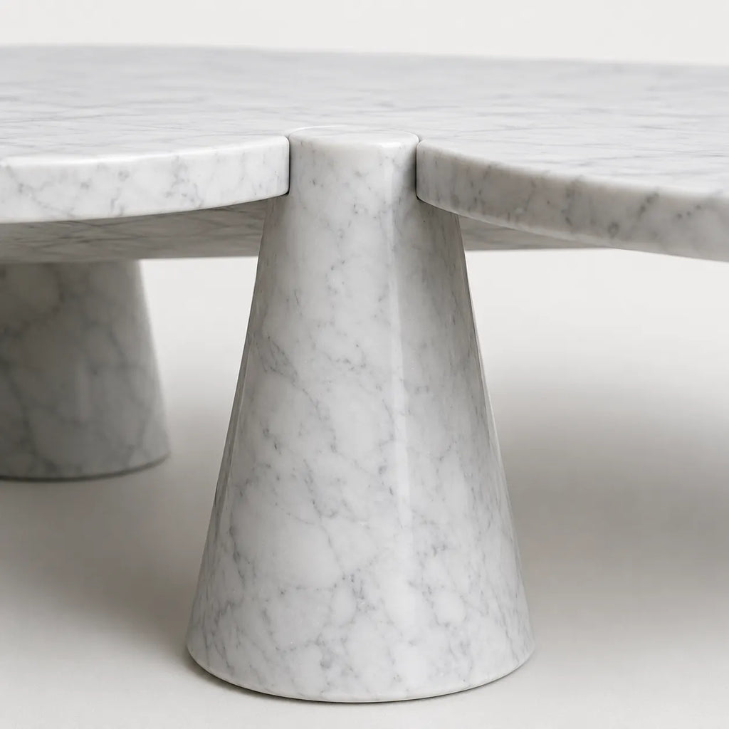 Carrara Marble Clover Coffee Table