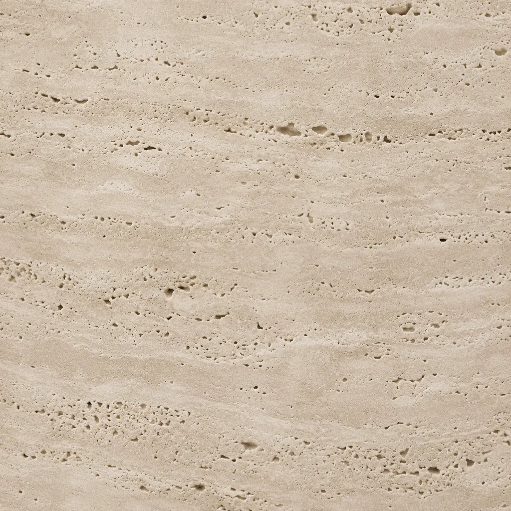 Sculptural Travertine Side Table