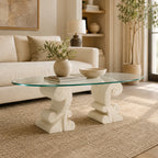 Sculptural Glass Coffee Table
