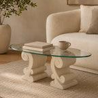 Sculptural Glass Coffee Table