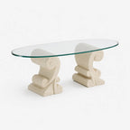 Sculptural Glass Coffee Table