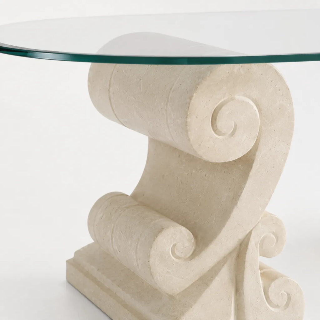 Sculptural Glass Coffee Table