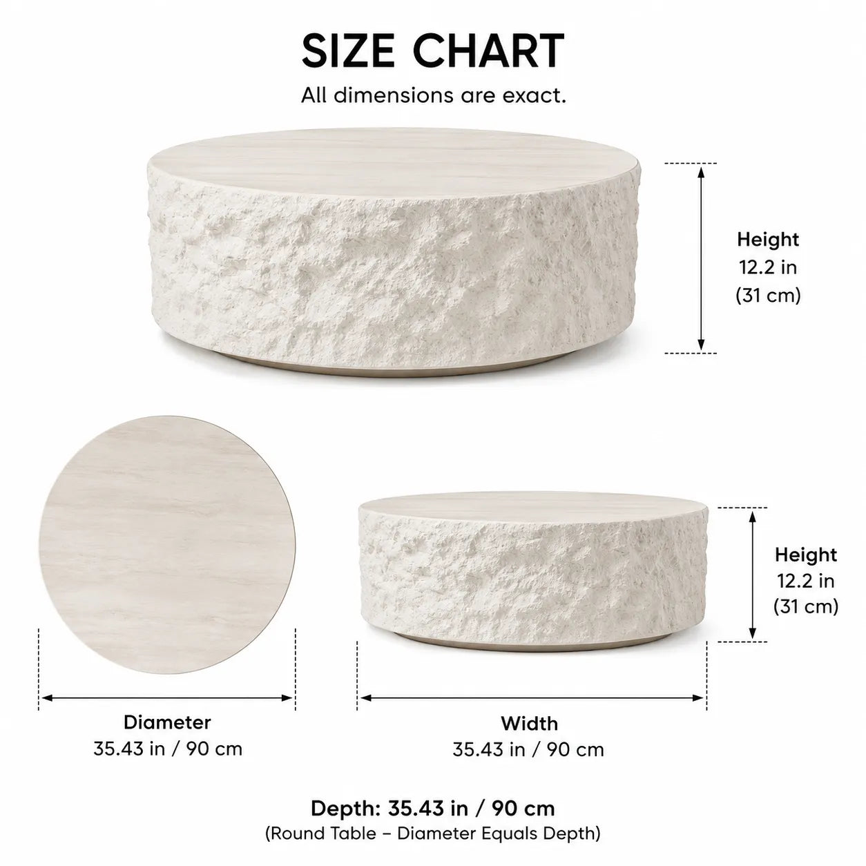 Organic Sculptural Stone Coffee Table