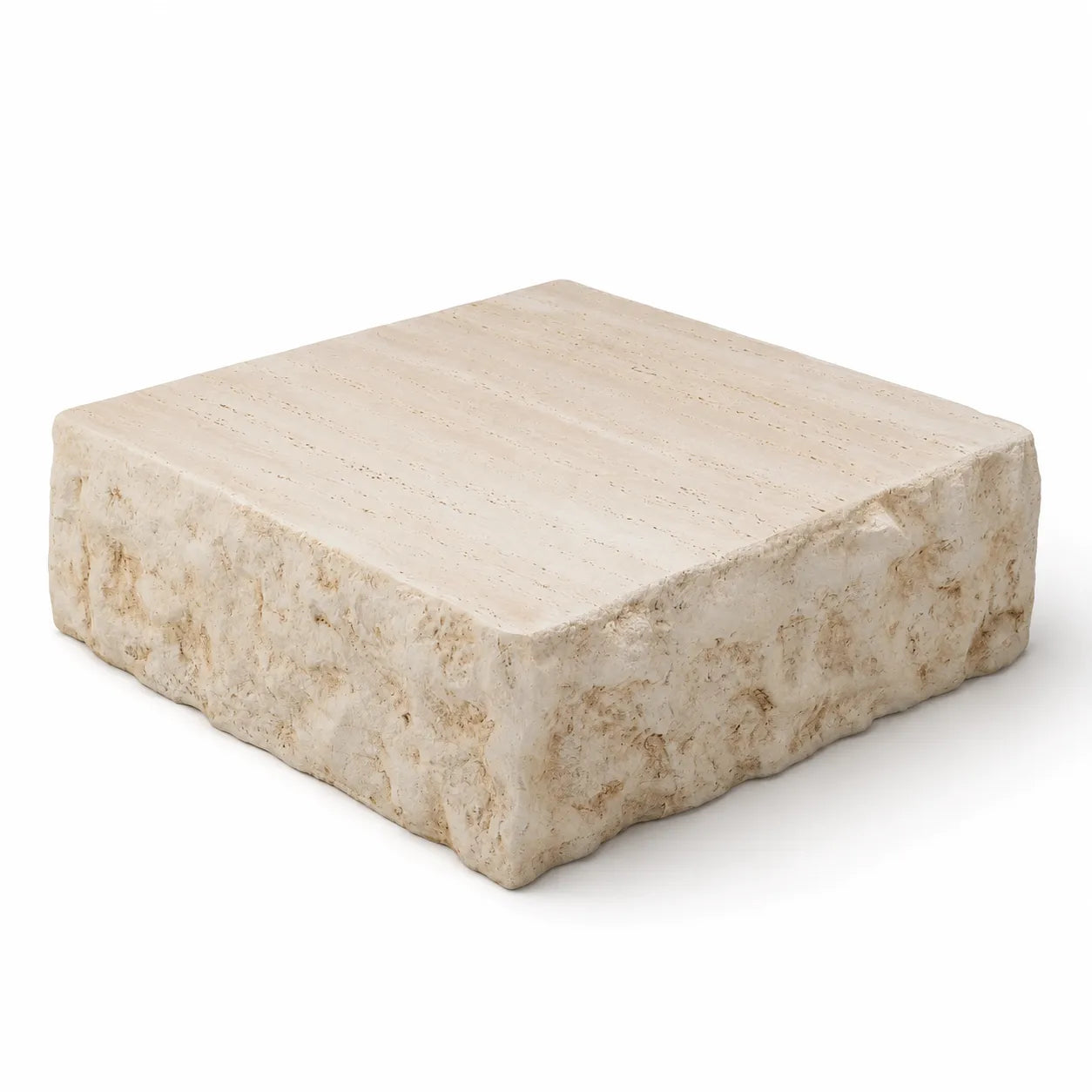 Organic Stone Block Coffee Table