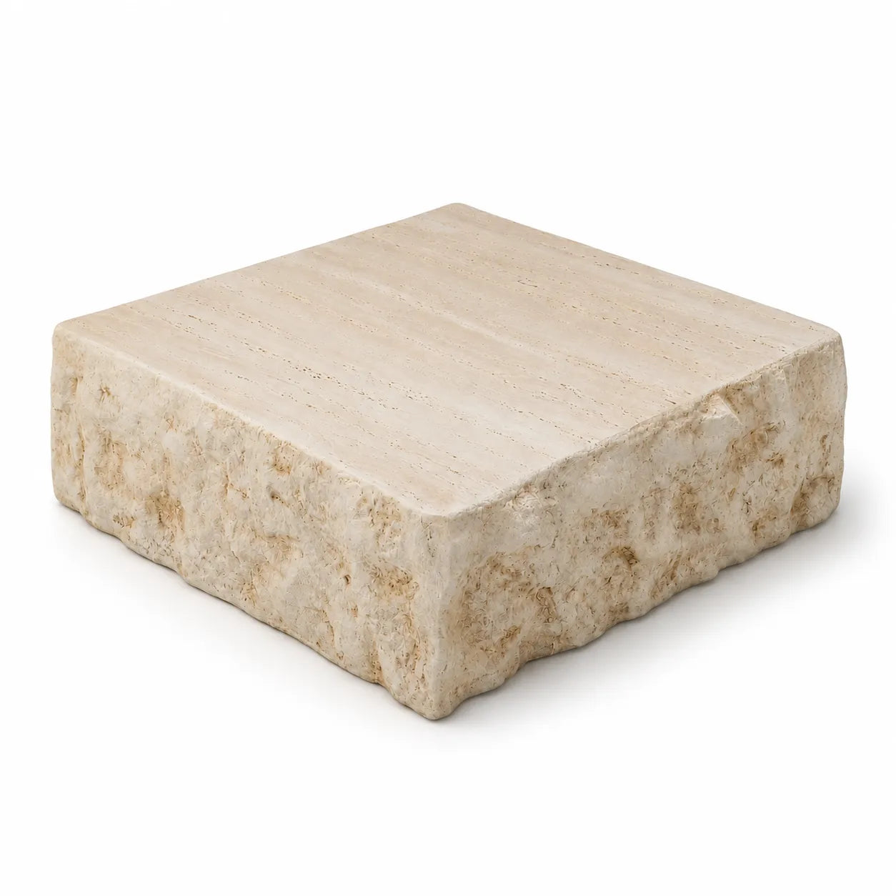 Organic Stone Block Coffee Table