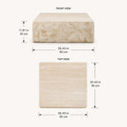 Organic Stone Block Coffee Table