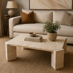 Square Travertine Coffee Table