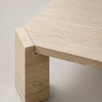 Square Travertine Coffee Table