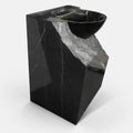 Black Marquina Marble Pedestal Sink