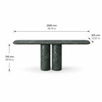 Indian Green Marble Console Table