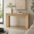 Travertine Console Table