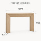 Travertine Console Table
