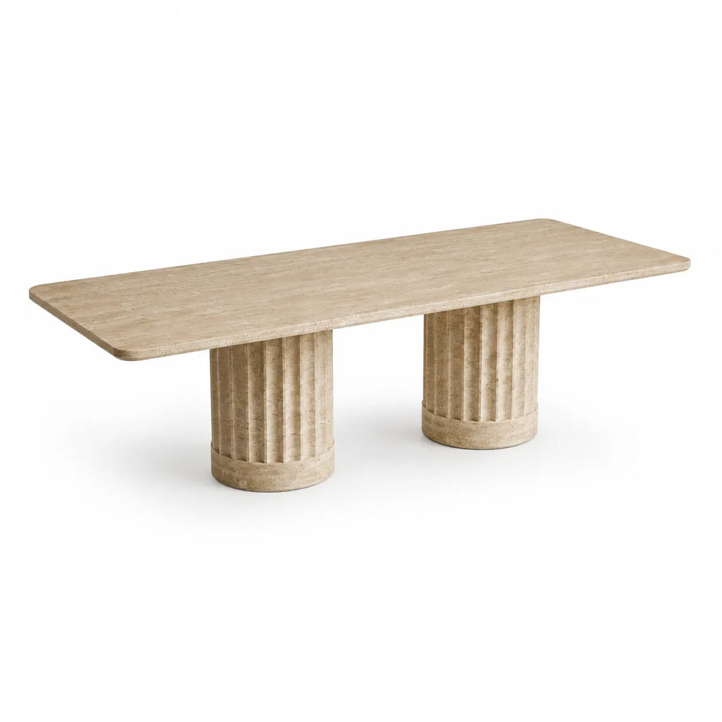Travertine Dining Table