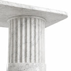 Carrara White Marble Dining Table