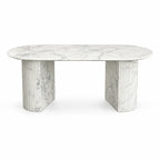 Statuario Marble Oval Dining Table