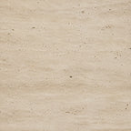 Beige Travertine Oval Dining Table