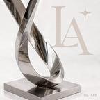 Abstract Stainless Steel Infinity Sculpture