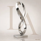 Abstract Stainless Steel Infinity Sculpture