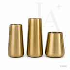 Brushed Gold Stainless Steel Planters for Indoor & Outdoor Spaces