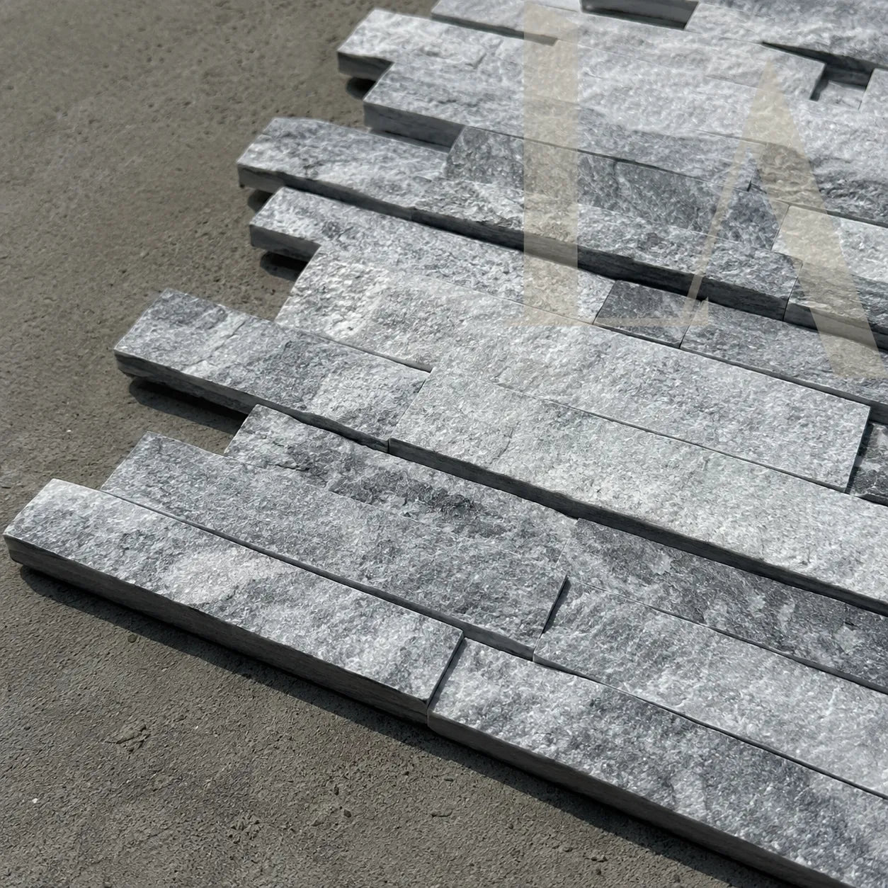 Grey Split Face Stone Veneer Panel