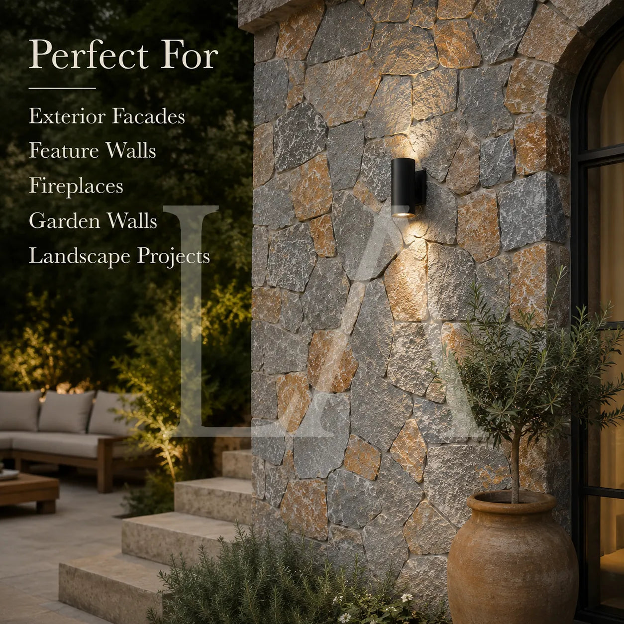 Rustic Natural Stone Veneer for Walls & Landscapes