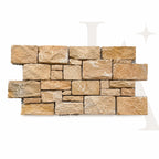 Natural Yellow Stacked Stone Wall Cladding