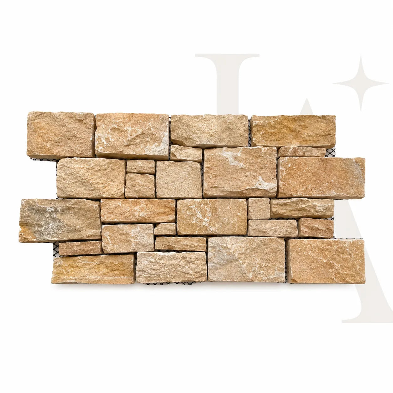 Natural Yellow Stacked Stone Wall Cladding