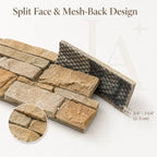 Natural Yellow Stacked Stone Wall Cladding