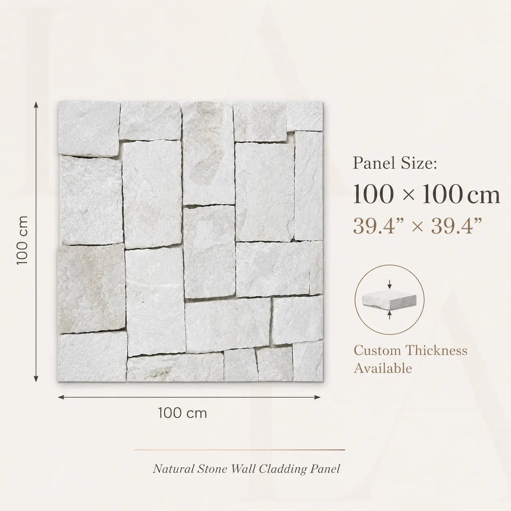 White Limestone Wall Cladding
