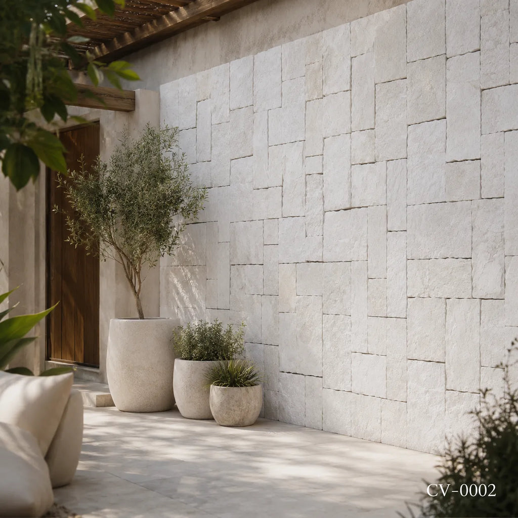 White Limestone Wall Cladding