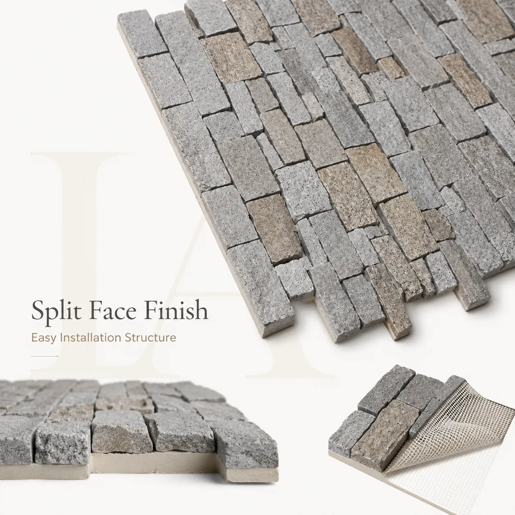 Grey Granite Stone Veneer Panel