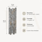 Grey Granite Stone Veneer Panel