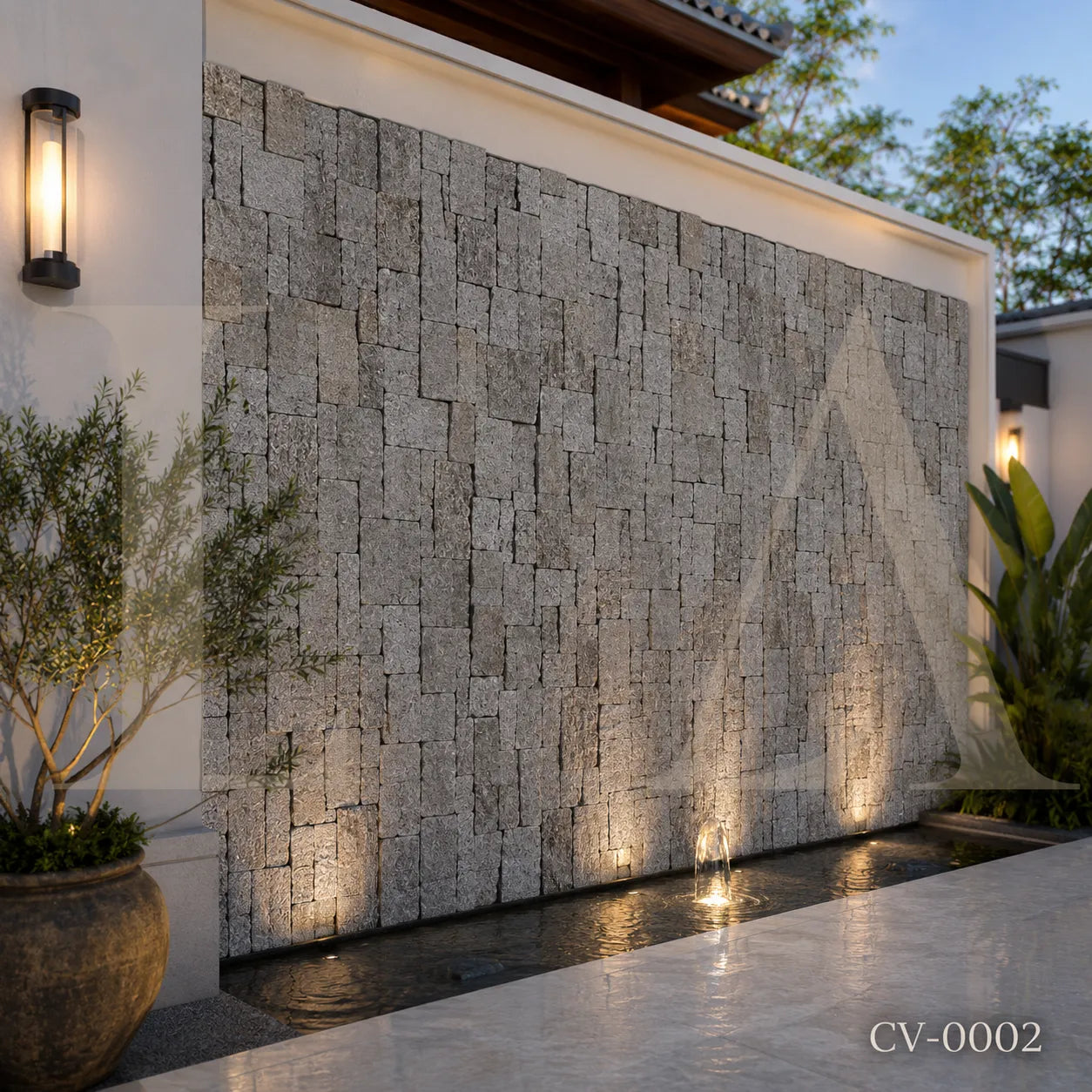 Grey Granite Stone Veneer Panel