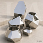 Contemporary Geometric Stainless Steel Sculpture