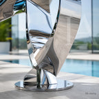 Monumental Stainless Steel Abstract Sculpture