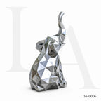 Abstract Stainless Steel Elephant Sculpture