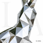 Abstract Stainless Steel Elephant Sculpture