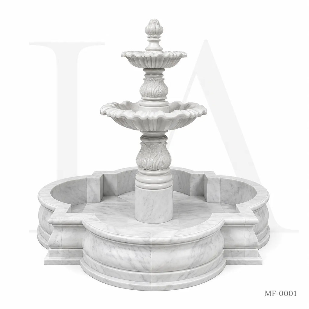 Classical White Marble Garden Fountain