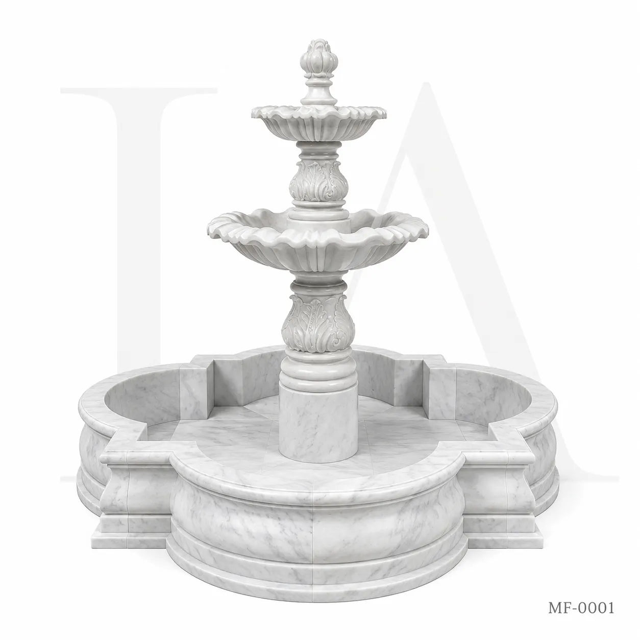 Classical White Marble Garden Fountain