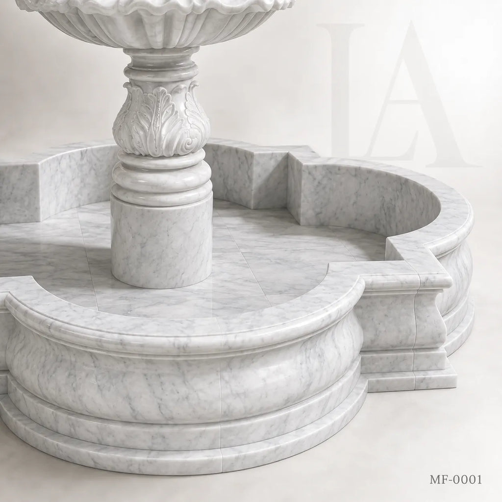 Classical White Marble Garden Fountain