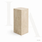 Minimalist Natural Stone Pedestal Side Table