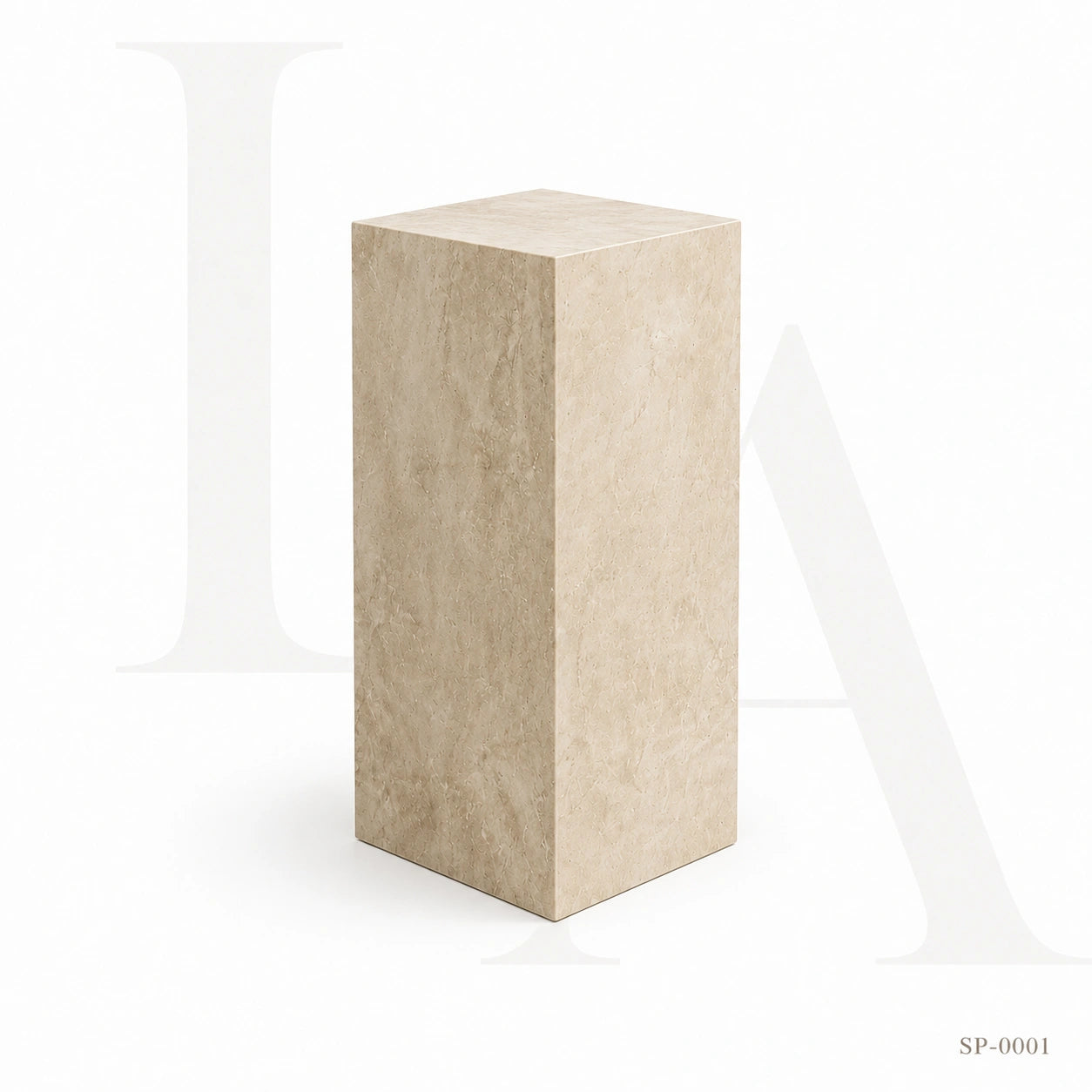 Minimalist Natural Stone Pedestal Side Table