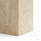 Minimalist Natural Stone Pedestal Side Table