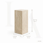 Minimalist Natural Stone Pedestal Side Table