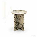 Modern Round Natural Marble Side Table